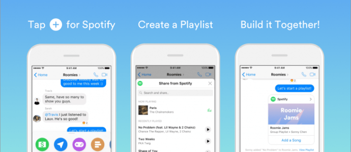 Spotify Playlists With Facebook Messenger