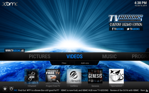 tvmc settings to download