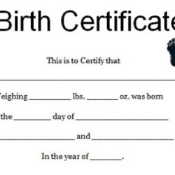 New Birth Certificate