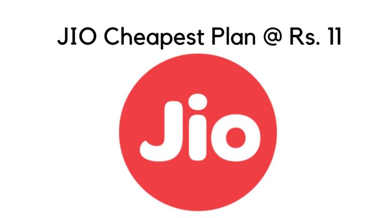 JIO Cheapest Plan: 1 GB of Internet Data will be Available for Only Rs.11