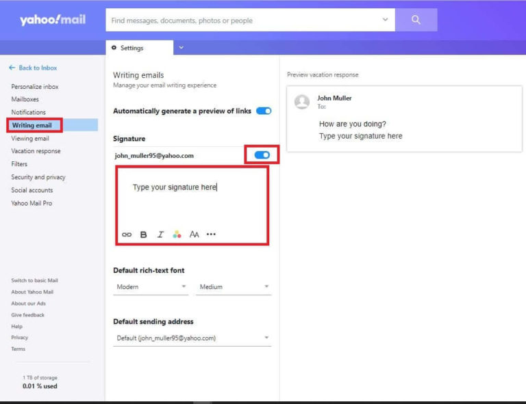 Yahoo Email Signature – Add, Edit, Delete your Signature in Yahoo Mail