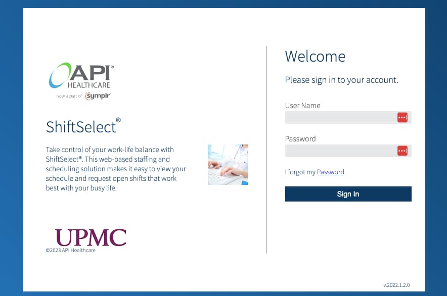 Access The Shift Select UPMC Login At UPMC apihc