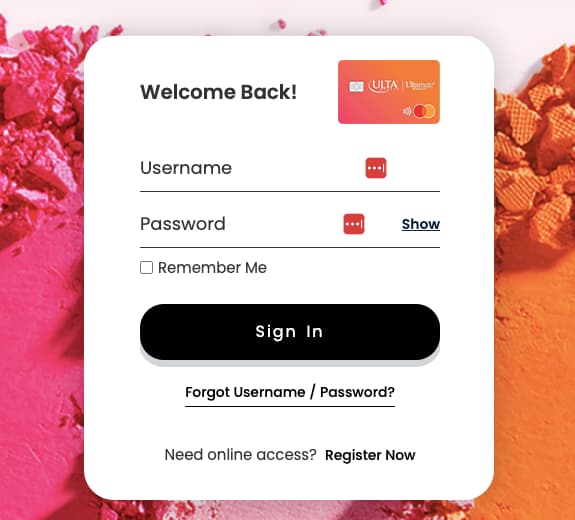 Ultamate Rewards Mastercard Credit Card Login