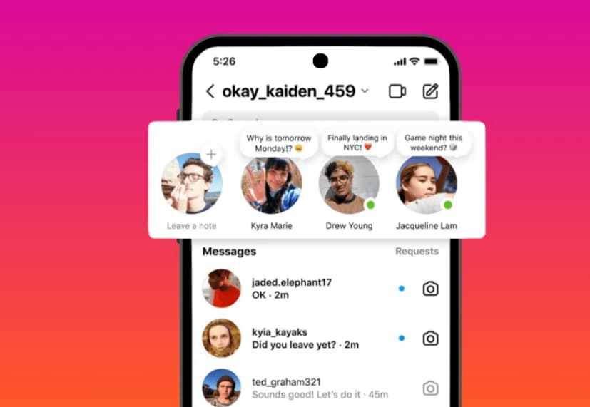 Instagram Testing New Feature to Allow Selfie Videos in Notes