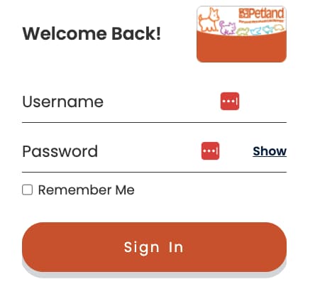 Logging In to Your Petland Credit Card Online Account