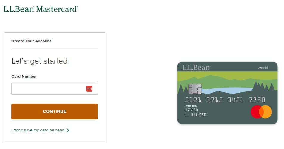 LLBean Mastercard Sign Up